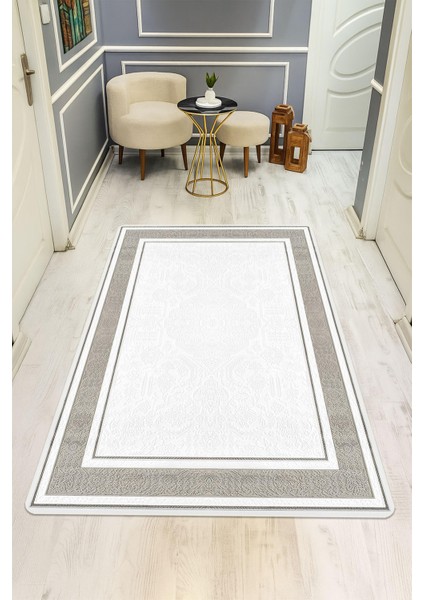 Modern Desenli Dijital Baskı Kaymaz Taban Halı H1035