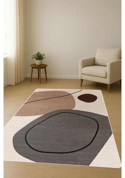 Modern Desenli Dijital Baskı Kaymaz Taban Halı H1116 fiyatları