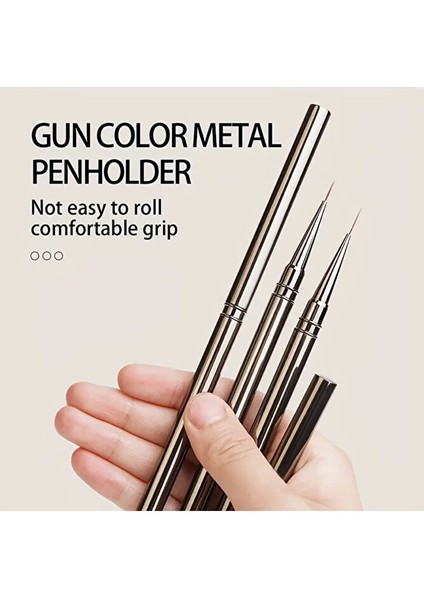 Metal Profesyonel Detay Için Fırça Seti 5 Adet Set Tırnak Suluboya Çini Ince Yuvarlak Uçlu Nail Art fiyatları