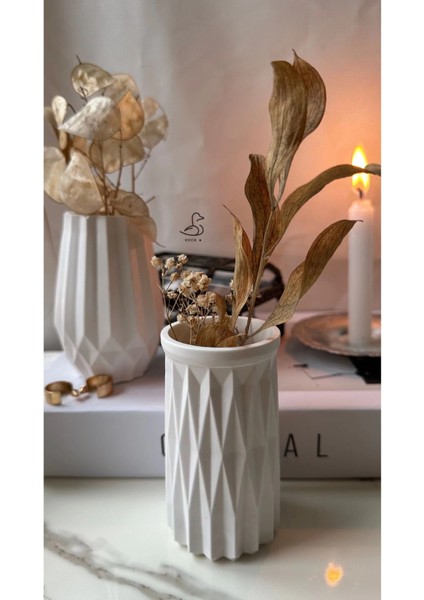 Geometrik Desenli Vazo Set 3’lü 12 cm fırsatları
