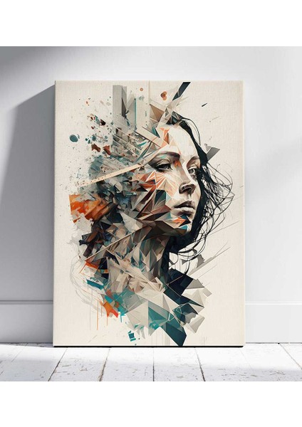 Dinamik Yüz Kompozisyonu Salon Oturma Odası Kanvas Tablo Duvar Resim