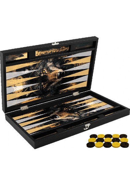 Özel Trendy Kurt Tasarımı Tavla