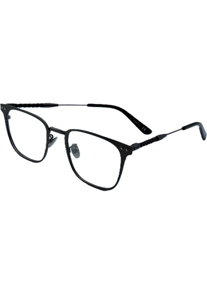 BV0108 Hand Made Titanium Mat Siyah 51 21 145 Unısex Gözlük modelleri