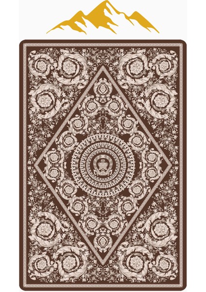 Modern Desenli Dijital Baskı Kaymaz Taban Halı H1097 modelleri