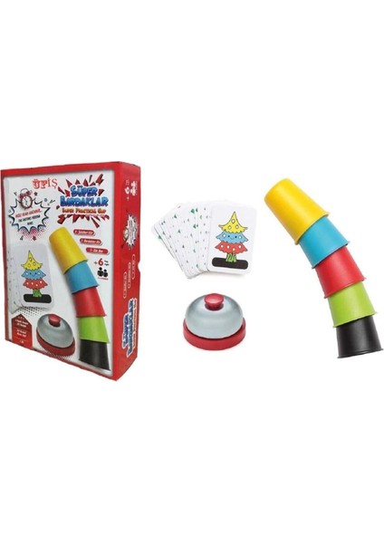 Renkli Bardak Oyunu – Hız ve Eşleştirme Yarış Seti | Stacking Cups Eğitici Zeka Geliştirici Oyun