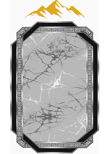 Modern Lazer Kesim Dijital Baskı Kaymaz Taban Halı H0441 modelleri