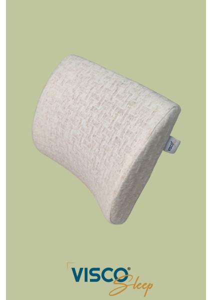 Konforlu Visco Bel Yastığı ve Sırt Minderi, Ortopedik Destekli, Keten Kılıflı fiyatları