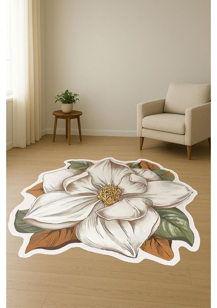 Modern Çiçek Desenli Lazer Kesim Dijital Baskı Kaymaz Tabanlı Halı H0433 fiyatları