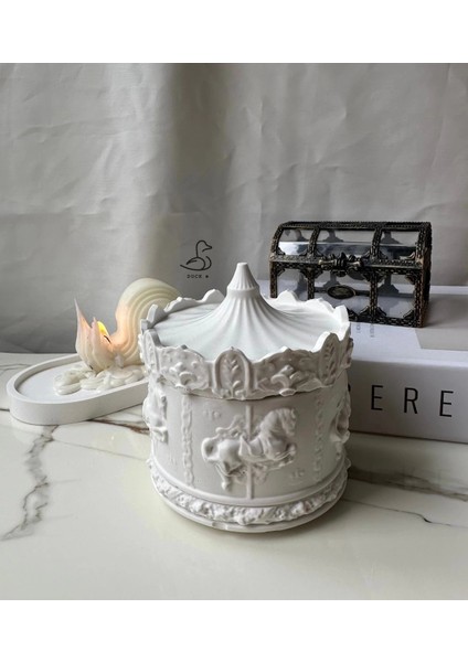 Atlı Karınca Dönme Dolap Taş Tozu Dekoratif Obje indirimleri