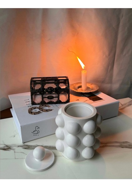 Bubble Kapaklı Model Dekoratif Vazo Obje 10CM fiyatları