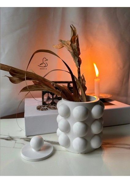 Bubble Kapaklı Model Dekoratif Vazo Obje 10CM modelleri