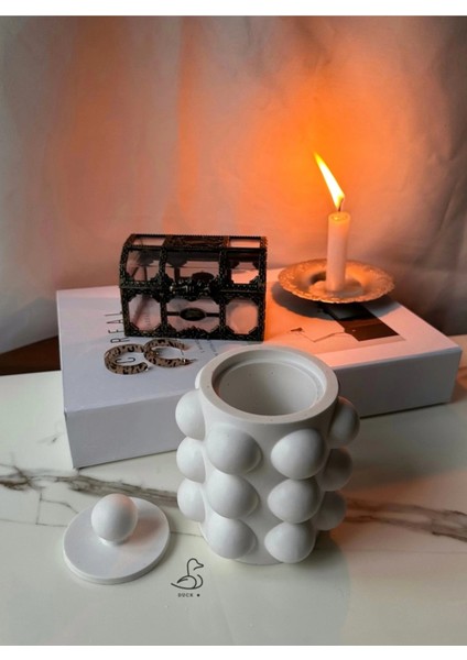 Bubble Kapaklı Model Dekoratif Vazo Obje 10CM fırsatları