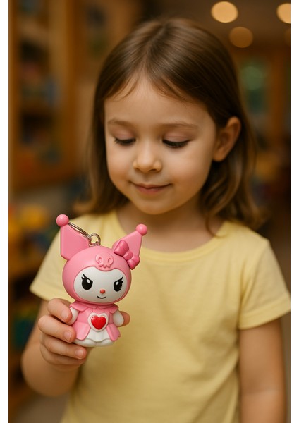 Kuromi Karakter Mini Oyuncak – Anahtarlık Uyumlu Koleksiyon Modeli