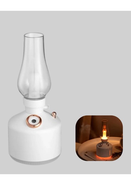Renkli LED Işıklı Retro Gaz Lambası Aroma Terapi Mist Maker indirimleri