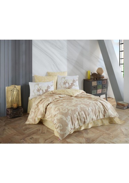 Çift Kişilik Ranforce Nev Takımı Avangarde Krem