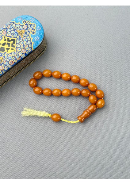 Bülbül Atölye Işçiliği Alman Sıkma Kehribar Tespih