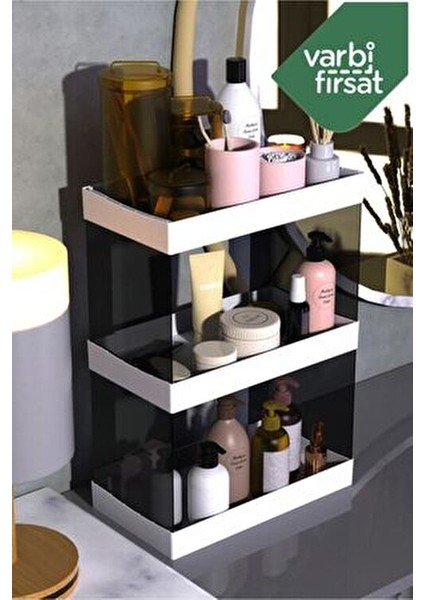 Makyaj, Takı ve Bakım Ürünleri Organizeri Rafı Standı Çok Amaçlı Düzenleyici Saklama Seti modelleri