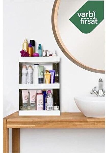 Makyaj, Takı ve Bakım Ürünleri Organizeri Rafı Standı Çok Amaçlı Düzenleyici Saklama Seti fırsatları