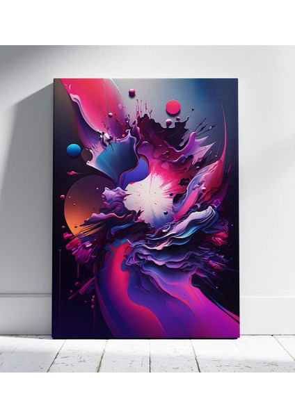 Kozmik Renk Akışı Kanvas Tablo Duvar Resim