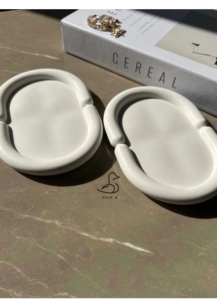 Bulut Görünümlü Oval Dekoratif Tabak 2’li fiyatları