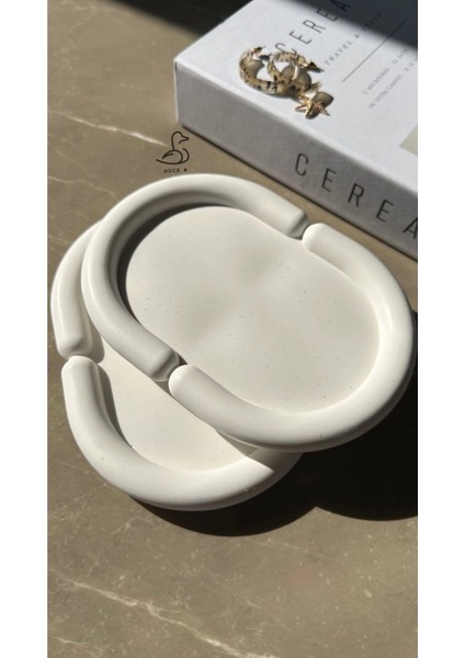 Bulut Görünümlü Oval Dekoratif Tabak 2’li modelleri