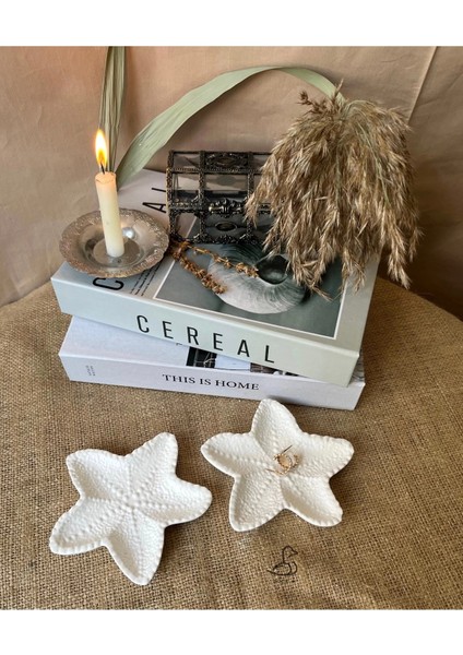Deniz Yıldızı Görünümlü Dekoratif Tabak 2’li 14-14 cm fırsatları