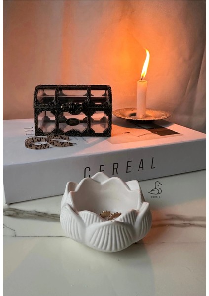 Lotus Çiçeği Dekoratif Tabak/mumluk 5-8cm