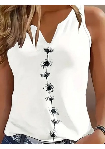 Kadın Askılı Kolsuz Desenli Bluz fiyatları