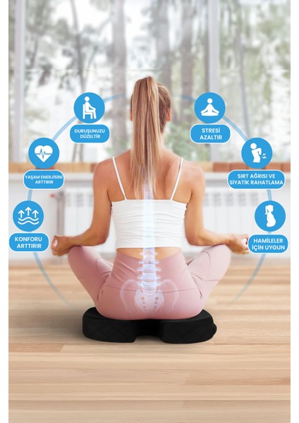 Yumuşak Visco Oturma Minderi, Bel ve Sırt Konforu Sağlar fiyatları
