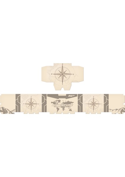 DSN02 45 Lt Alüminyum Motosiklet çanta Uyumlu Sticker