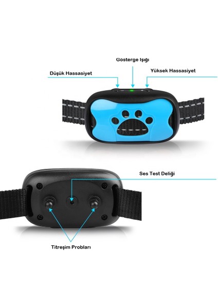 Köpek Havlama Tasması Şarjlı Köpek Eğitim Tasması– Ses ve Titreşimli Şoksuz Eğitim Cihazı indirimleri