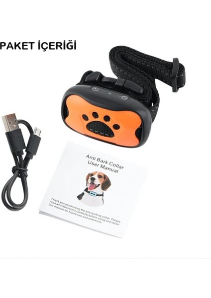 Köpek Havlama Tasması Şarjlı Köpek Eğitim Tasması– Ses ve Titreşimli Şoksuz Eğitim Cihazı