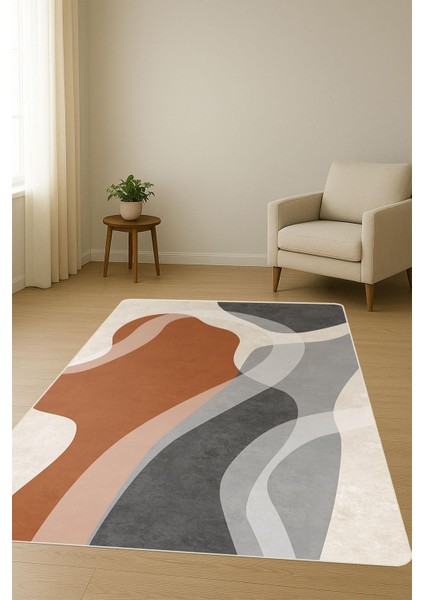 Parlak Kadife Kumaş Dijital Baskı Modern Desenli Dot Kaymaz Tabanlı Halı H1071 fiyatları