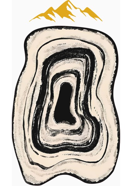 Modern Lazer Kesim Dijital Baskı Kaymaz Taban Halı H1022 modelleri