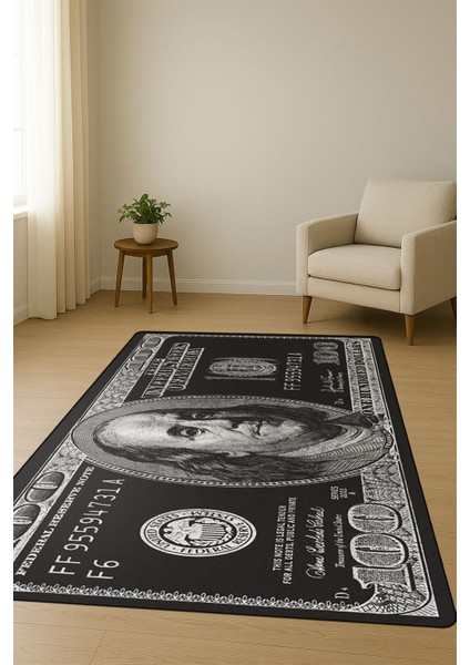 Modern Dolar Desen Dijital Baskı Kaymaz Taban Halı H0169 fiyatları
