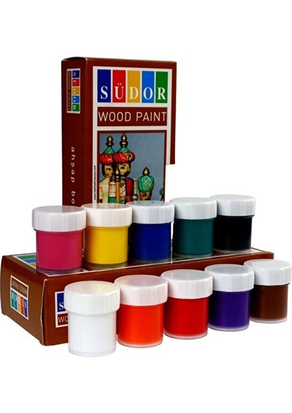 Ahşap Boya Seti 10 Renkli 20ML Tüp Wood Paint Dolap Sehpa Kapı Masa Boyama fiyatları