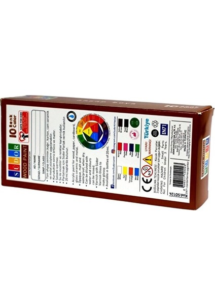 Ahşap Boya Seti 10 Renkli 20ML Tüp Wood Paint Dolap Sehpa Kapı Masa Boyama indirimleri