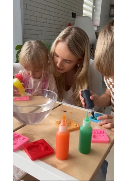 Magic Water Elf Aqua Gel Sihirli Su Oyuncak Seti 5 Renk Jel Şişe 6 Kalıp Şeffaf fırsatları