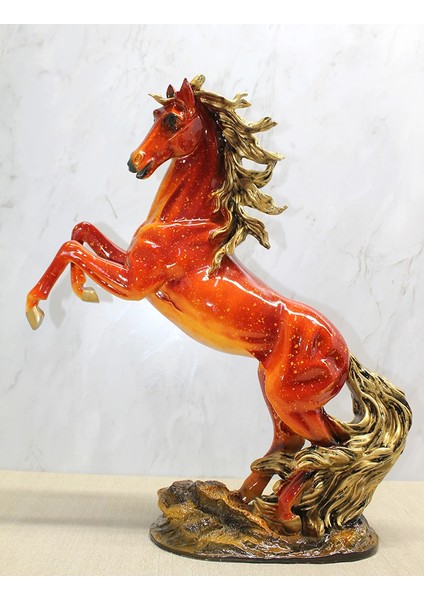 Polyester Şahlanmış At Figürü LIV386