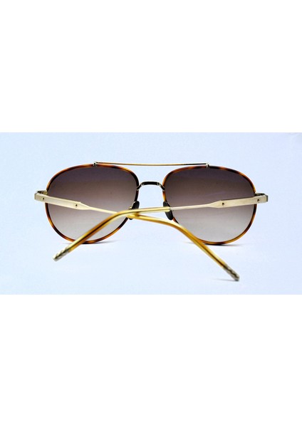 BV0076S 004 Gold Kahverengi Altın Pilot Güneş Gözlüğü