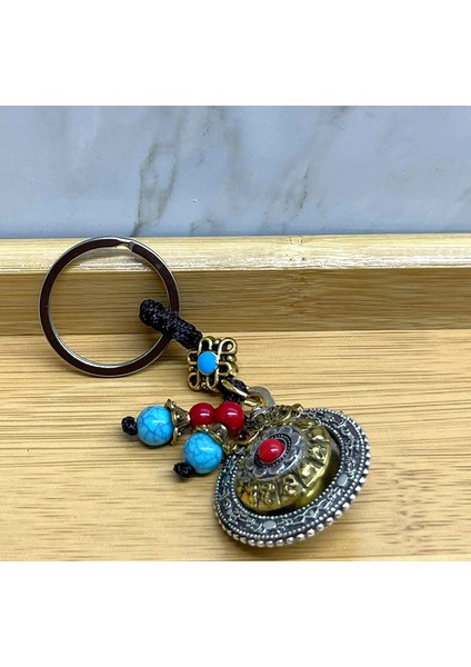 Mantra Çarkı Şans Anahtarlık LIV465