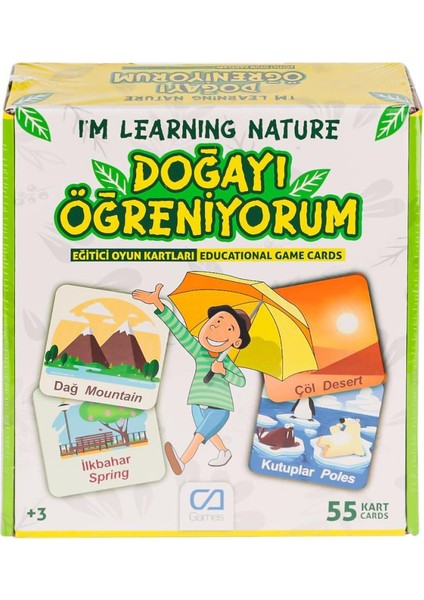 CAEGT-5053 Doğayı Öğreniyorum Eğitici Oyun Kartları -