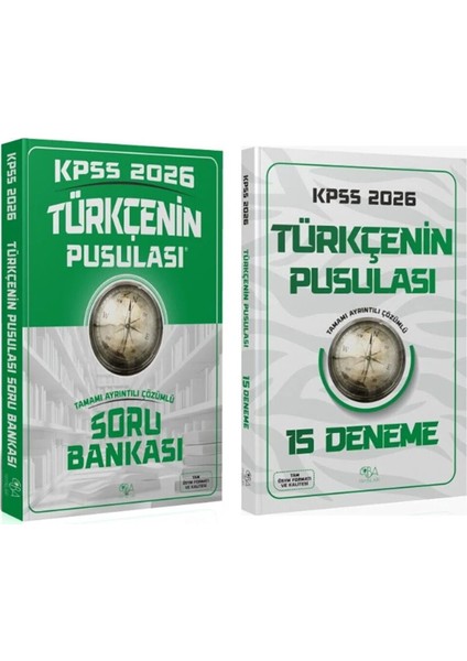Cba 2026 Kpss Türkçe Nin Pusulası Soru Bankası ve Deneme Seti 2 Kitap