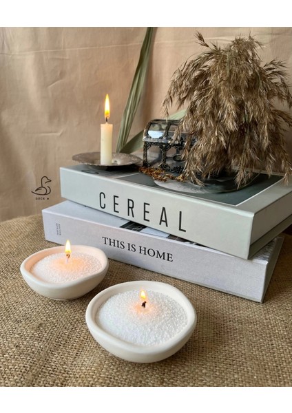 Asimetrik Mini Dekoratif Kase/mumluk 2’li 9-5 cm