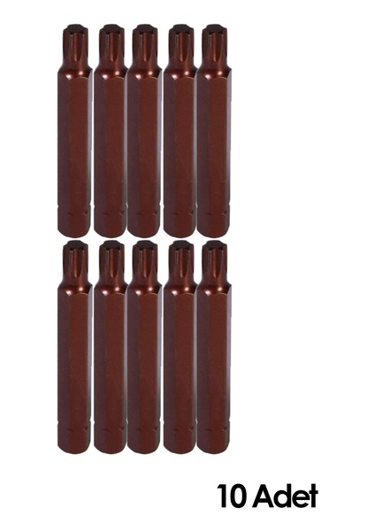 Tools T45 H10 Bits Uç 75MM 10'lu Paket