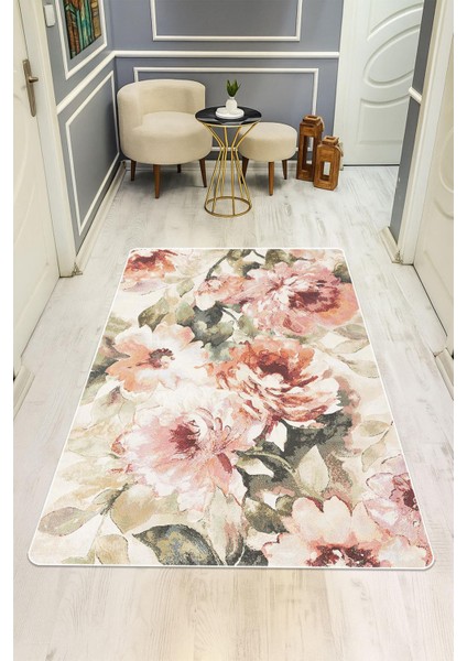 Modern Desenli Dijital Baskı Kaymaz Taban Halı H1118