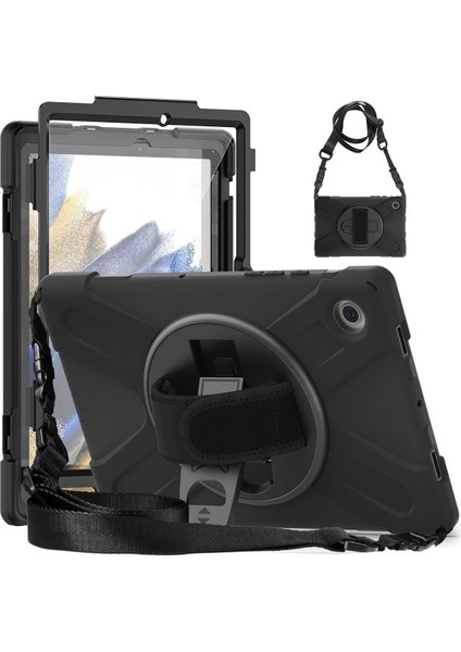 Samsung Galaxy Tab A9 Kılıf Amazing Tablet Kapak - Siyah