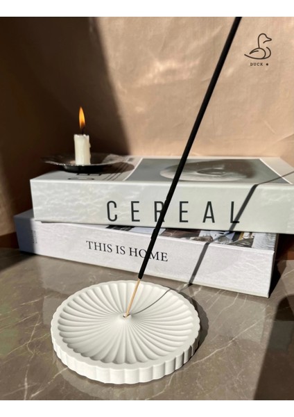 Çiçek Görünümlü Yuvarlak Tütsülük /tabak 12-12 cm