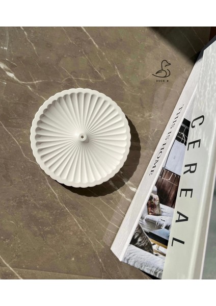 Çiçek Görünümlü Yuvarlak Tütsülük /tabak 12-12 cm fiyatları