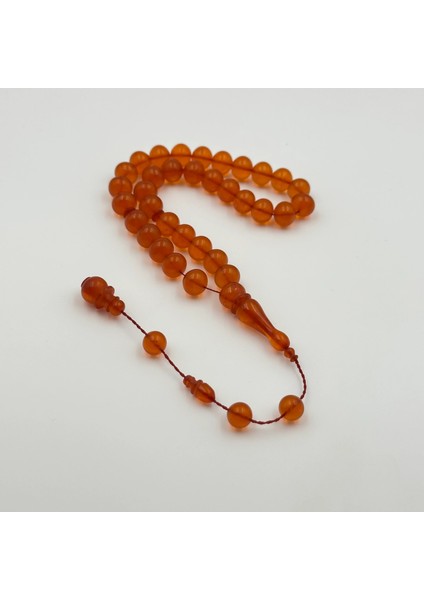 Bülbül Atölye Eski Alman Blok Malzemeden Sıkma Kehribar Tespih